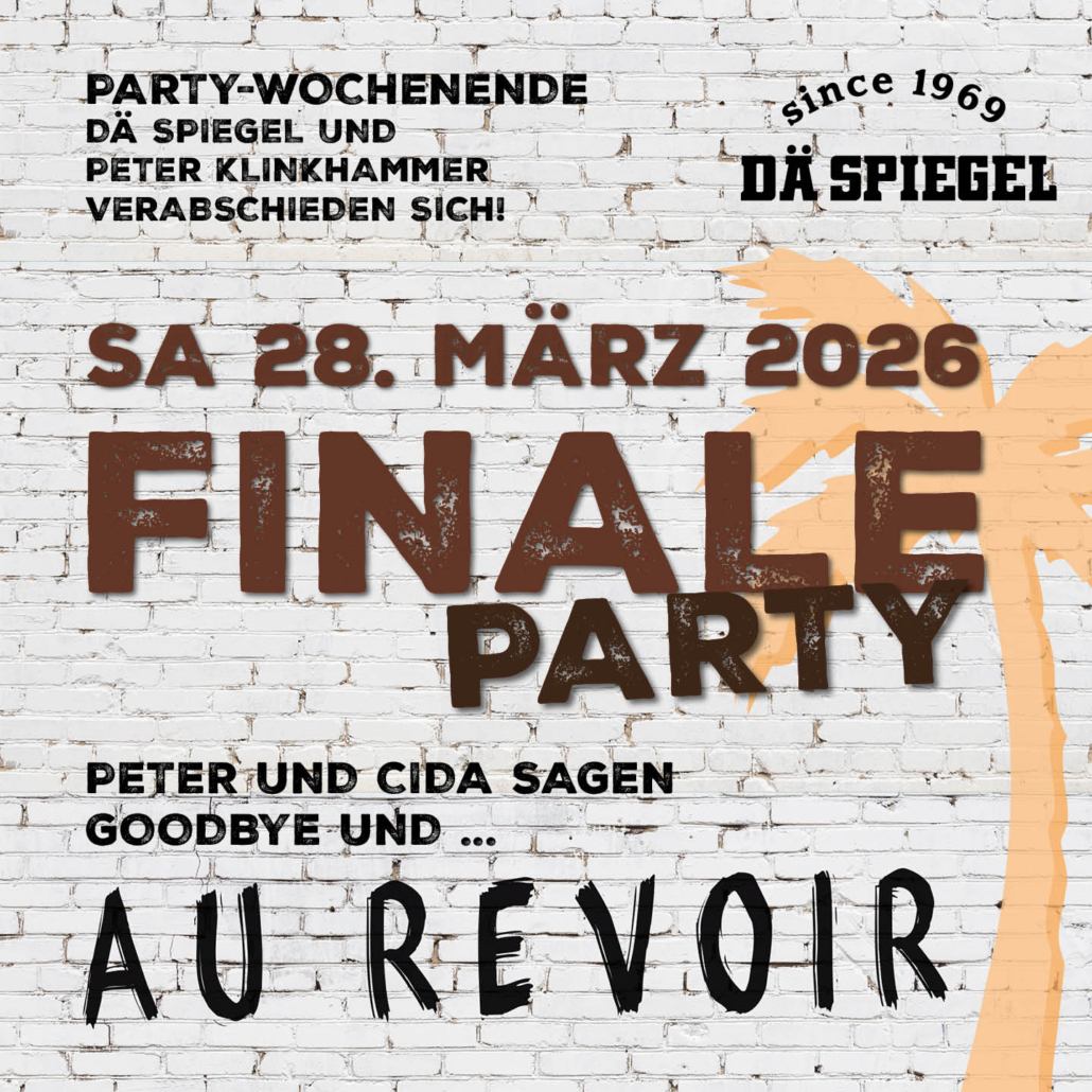 Finale Party - Peter und Cida sagen au revoir