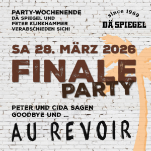 Finale Party - Peter und Cida sagen au revoir